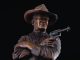 Michael Trcic Out Here A Man Solves His Own Problems John Wayne cowboy pistol firearm gun western bronze sculpture close up
