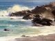 Frank Serrano Pacific Coast Study seascape ocean crashing waves coastline beach surf landscape oil painting