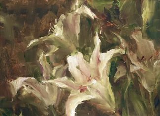 Kyle Ma Lilies flower floral still life stillife oil painting