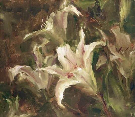 Kyle Ma Lilies flower floral still life stillife oil painting