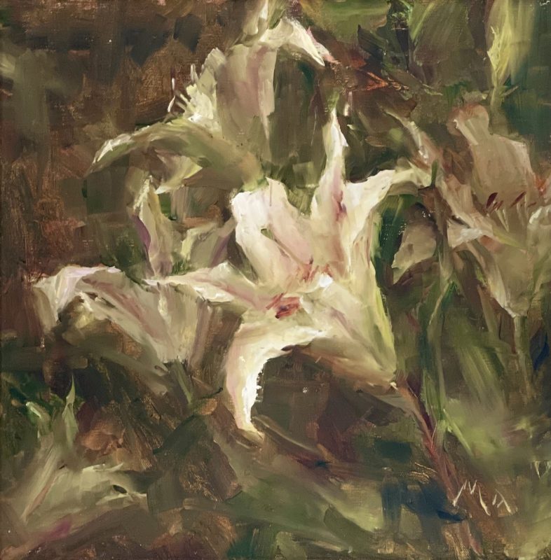 Kyle Ma Lilies flower floral still life stillife oil painting