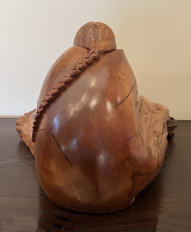 Bob Boomer Blanketed With Love Native American Indian blanket pottery pot western woodcarving back