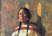Howard Terpning Cheyenne Mother Native American Indian portrait western painting