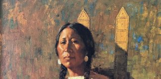 Howard Terpning Cheyenne Mother Native American Indian portrait western painting