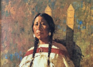Howard Terpning Cheyenne Mother Native American Indian portrait western painting