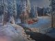 Bill Shaddix Bill Shaddix The Crack Of Dawn mountain man cowboy Native American Indian western oil painting snow