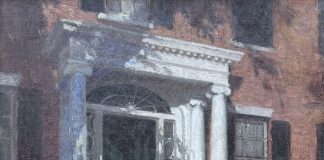 Colin Cooper Campbell A Salem Porch architecture home house Massachusetts oil painting